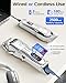 KIKIDO Hair Clippers Professional Cordless for Men, Barber Clippers for Hair Cutting Kit, Wireless LCD Display Hair Trimmers Set, Rechargeable Haircut Machine for Family (Sliver)