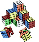 Willingood Mini Zauberwürfel 12 Stück 3*3*3cm Mitgebsel Kindergeburtstag Gastgeschenke für Weihnachten Reisespiele Kindergeburtstag Mädchen und Jungen