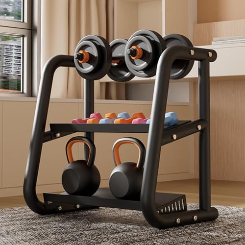 Dumbbell Rack for Home Gym 3-Tiers Metal Weight Rack for Kettlebell Workout Equipment Storage Stand Holder Stand Only