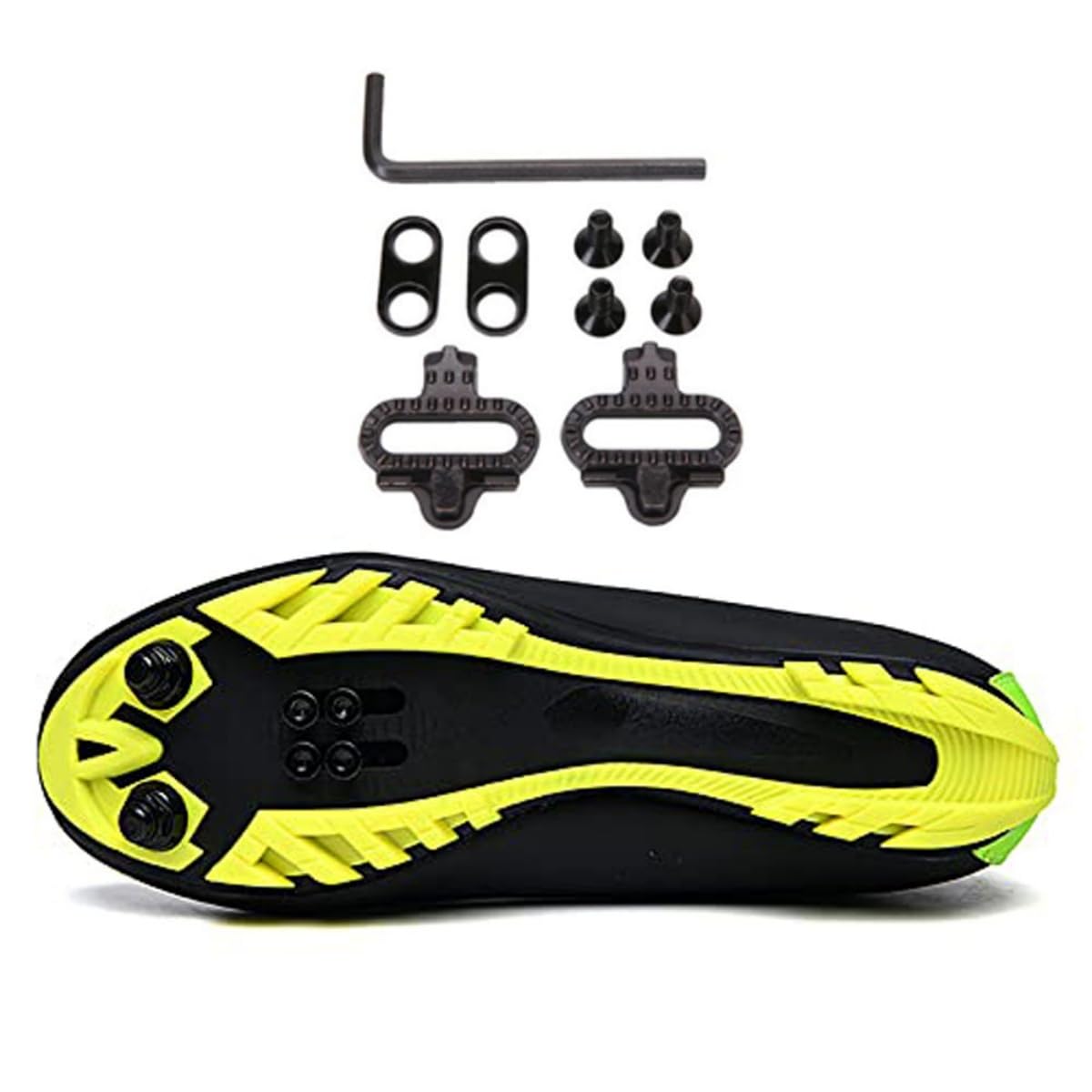Zapatillas De Ciclismo para Hombre, Zapatillas De Bicicleta MTB Antideslizantes Zapatillas De Bicicleta De Montaña Unisex Zapatillas De Ciclismo Antideslizantes con Cala SPD