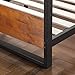 ZINUS Suzanne Bamboo and Metal Platform Bed Frame with Footboard, Wood Slat Support, No Box Spring Needed, Easy Assembly, Queen