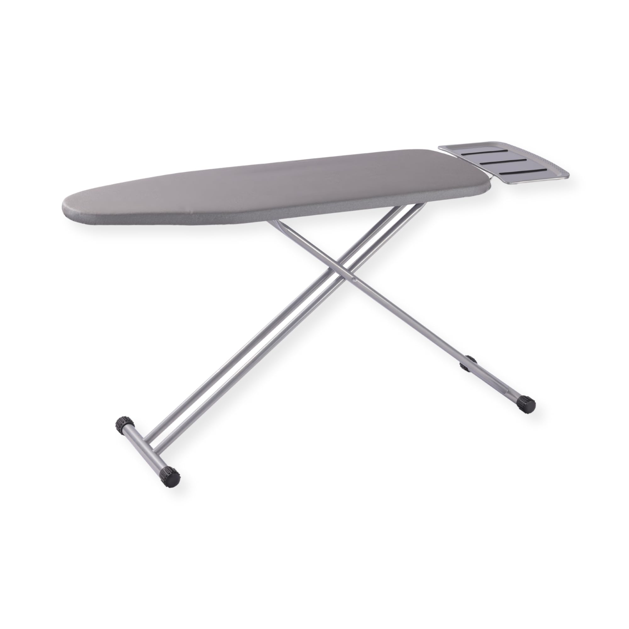 SensaHome Bügelbrett – Klappbarer Bügeltisch mit Dampfeinheitshalter – 110×33cm – Hellgrau
