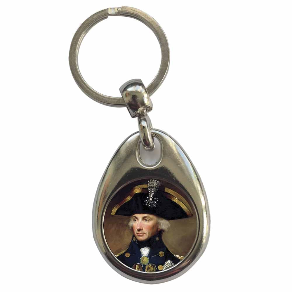 Ozorath Admiral Horatio Nelson Keyring Keychain with Split Ring Attachment and Metal Key Fob