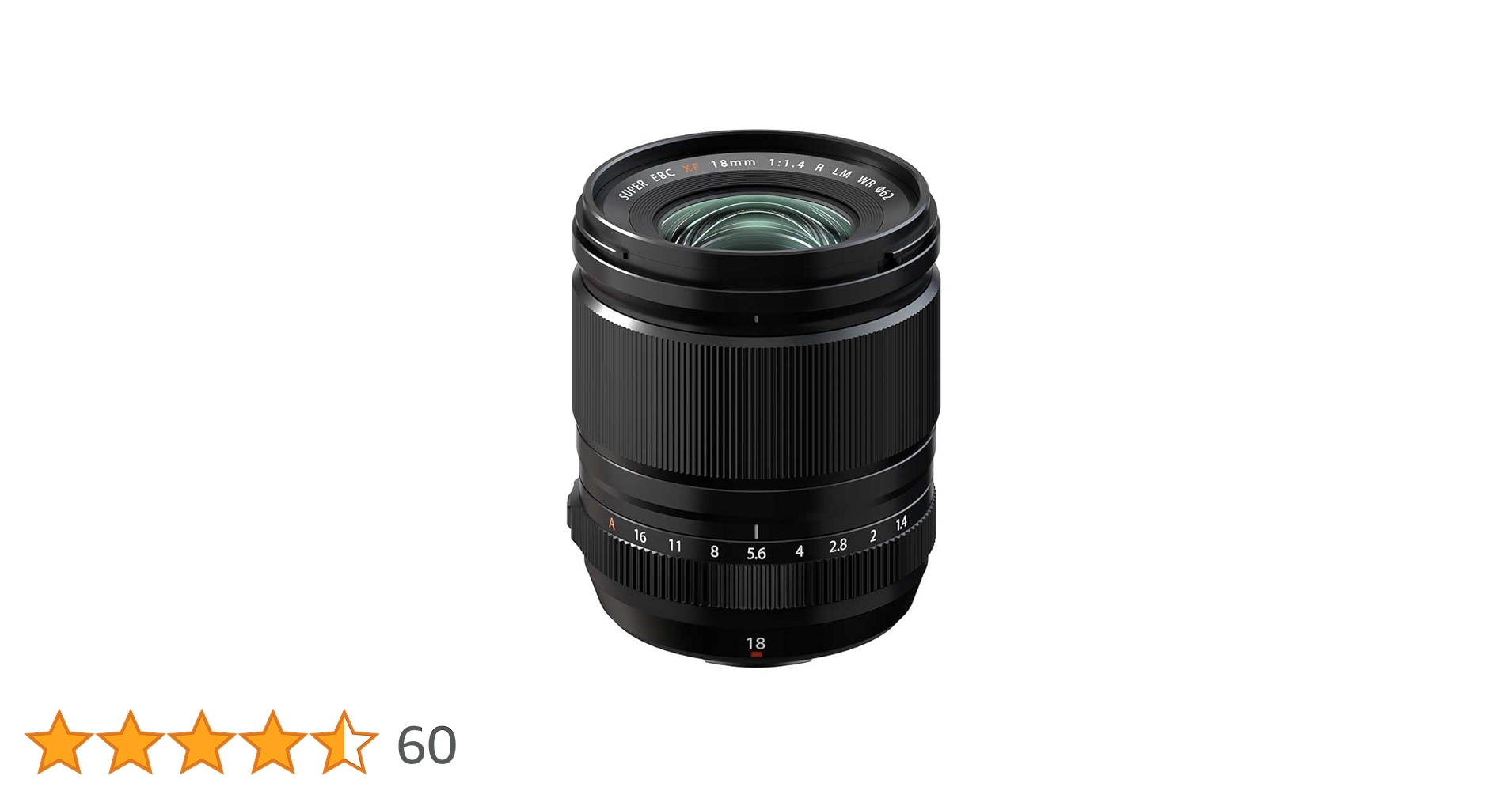 Fujifilm Fujinon XF18mmF1.4 R LM WR Prime Lens - Black (Aperture