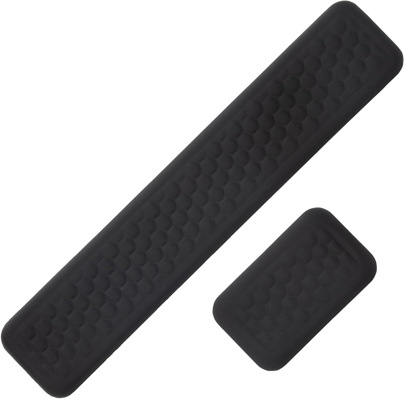 Leolee Keyboard Wrist Rest, Wrist Rest for Computer Keyboard and Mouse, Black Ergonomic Wrist Support Set with Memory Foam Non-Slip Base Massage Design for Pain Relief, Typing, Gaming, Office