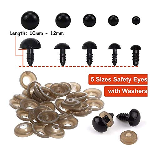 150 Stück 3-Zacken-Unterlegscheiben Für Puppenaugen – Größe M (15–18 Mm)