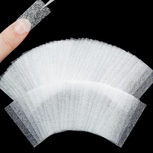 Blulu 240pcs Silk Nail Wrap Fiberglass Extension Wrap, Repair Natural Nail