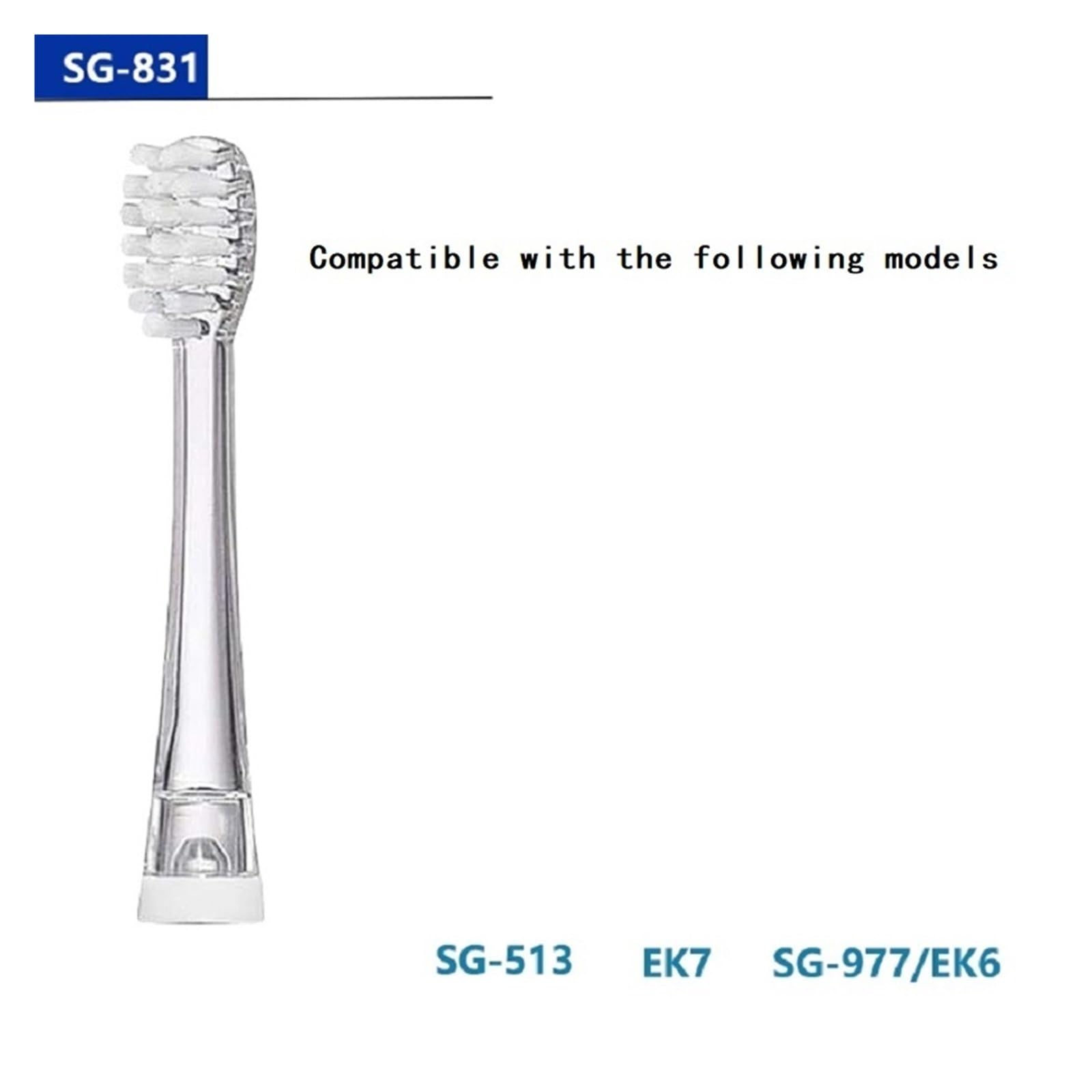 Cabezales de cepillo, compatible con Seago, SG977 SG513 | Niños, EK2 EK5 EK6 C5 C6 C8 SG-513 SG-628 SG-623 SG-621(15 PCS)