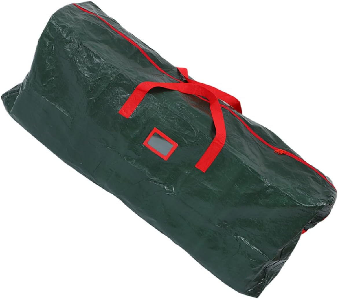 Toyvian Christmas Tree Storage Bag Waterproof Dustproof Organizer 165x38x76cm Green Xmas Tree Pouch Household Container with Zipper Storage