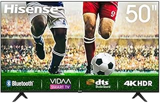 50 Zoll Hisense 50A7100F, 4K HDR Ultra HD-Fernseher, DTS-Sound, DLED-Hintergrundbeleuchtung, Panel-Bittiefe 8 Bit + FRC, Eingangsverzögerung <20 ms, VIDAA U Smart TV-Betriebssystem