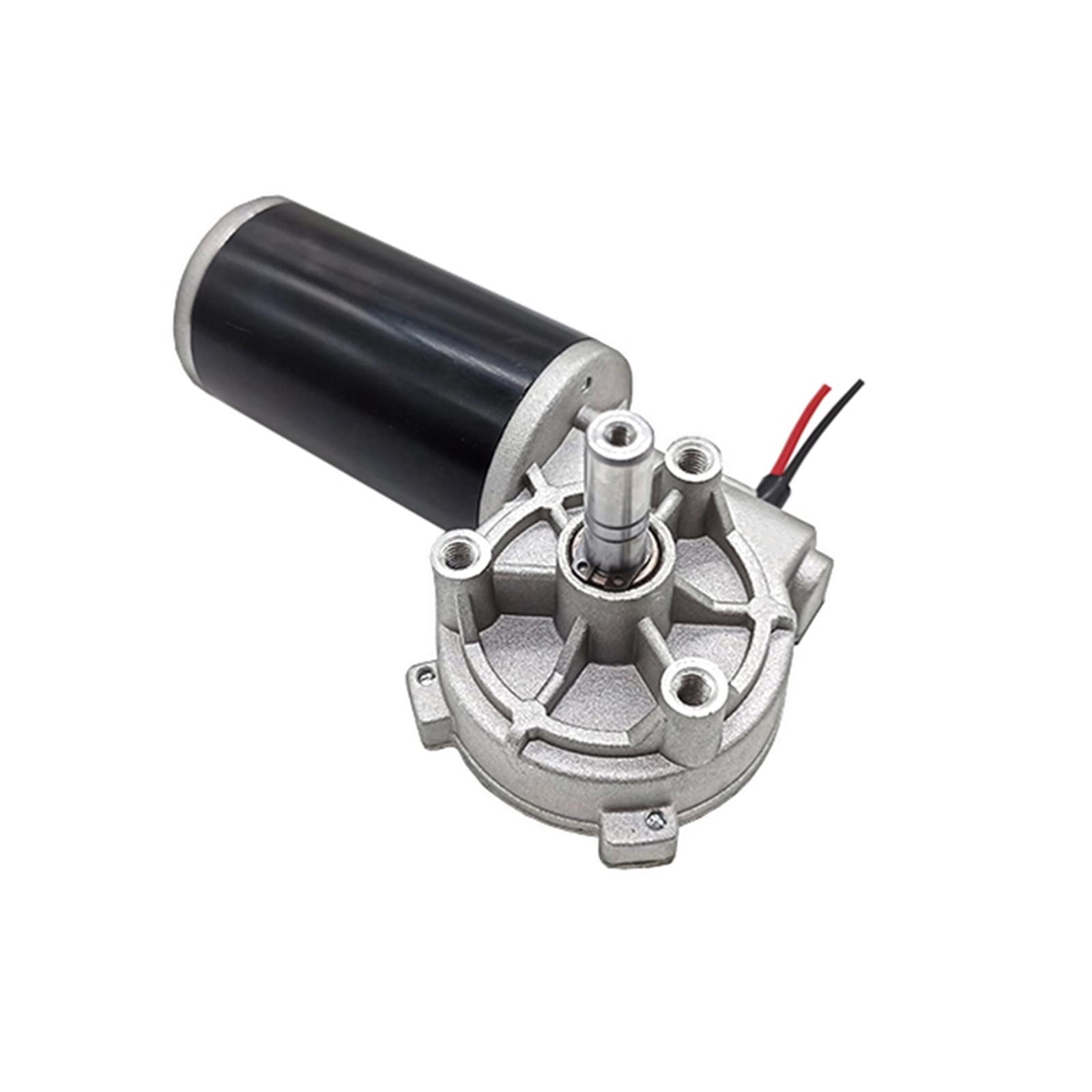 Lagerausstattung, Schneckengetriebe vorwärts und rückwärts 40kg.cm Linkswinkel elektrisch 40W gebürsteter Gleichstrommotor Anwenden auf Etikettiermaschinen, ferngesteuerte Vorhänge(120,24V)
