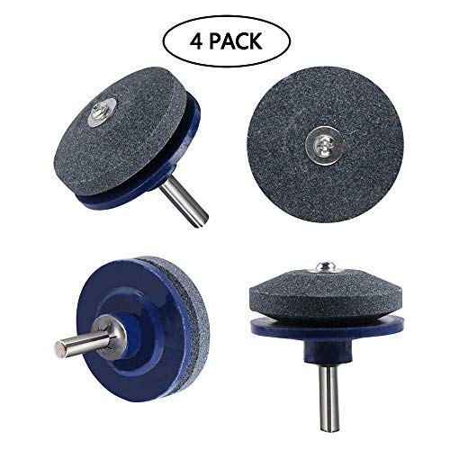 Mai Zi 4 Pack Lawn Mower Blade Sharpener， Lawn Mower Sharpener ，for H