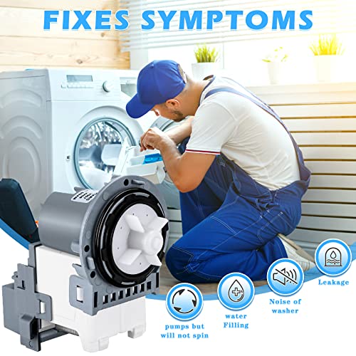 New Washer Drain Pump DC31-00054D DC31-00187A PX3516-01 for Samsung Washing Machine Models in the WA4, WA5, WF2, WF3, WF4, and WF5 series by TOMOON by TOMOON - Image 5