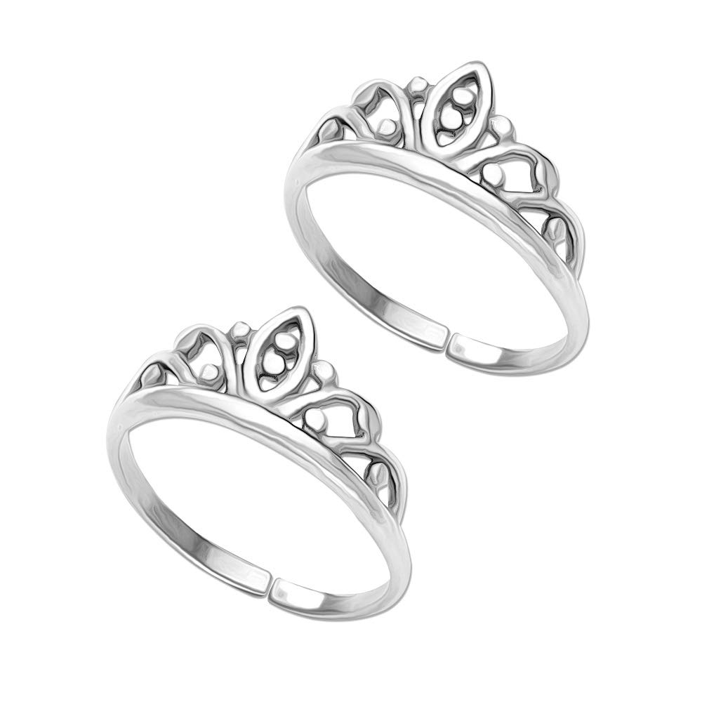 truesilver acpl 925 Sterling Silver Toe Rings for Women | BIS Hallmarked Pure Silver Toe Band Toering | Summer Beach Foot Jewelry Gift for Her-picture-10