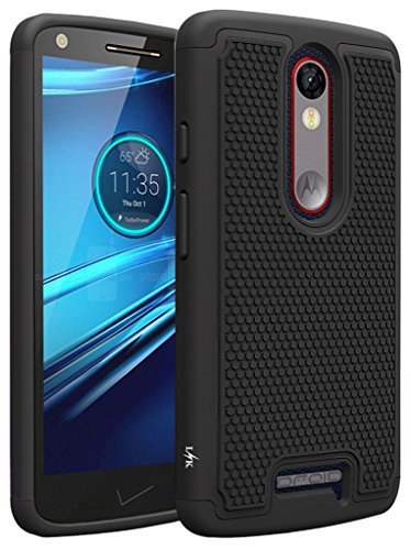 LK Case for Droid Turbo 2, [Shock Absorption] Hybrid Dual Layer Armor Defender
