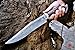 BIGCAT ROAR Handmade Damascus Hunting Knife - Bushcraft Fixed Blade Hunting Knife with Sheath and Walnut Wood Handle - 15″ EDC Skinning Knife - Screaming Eagle