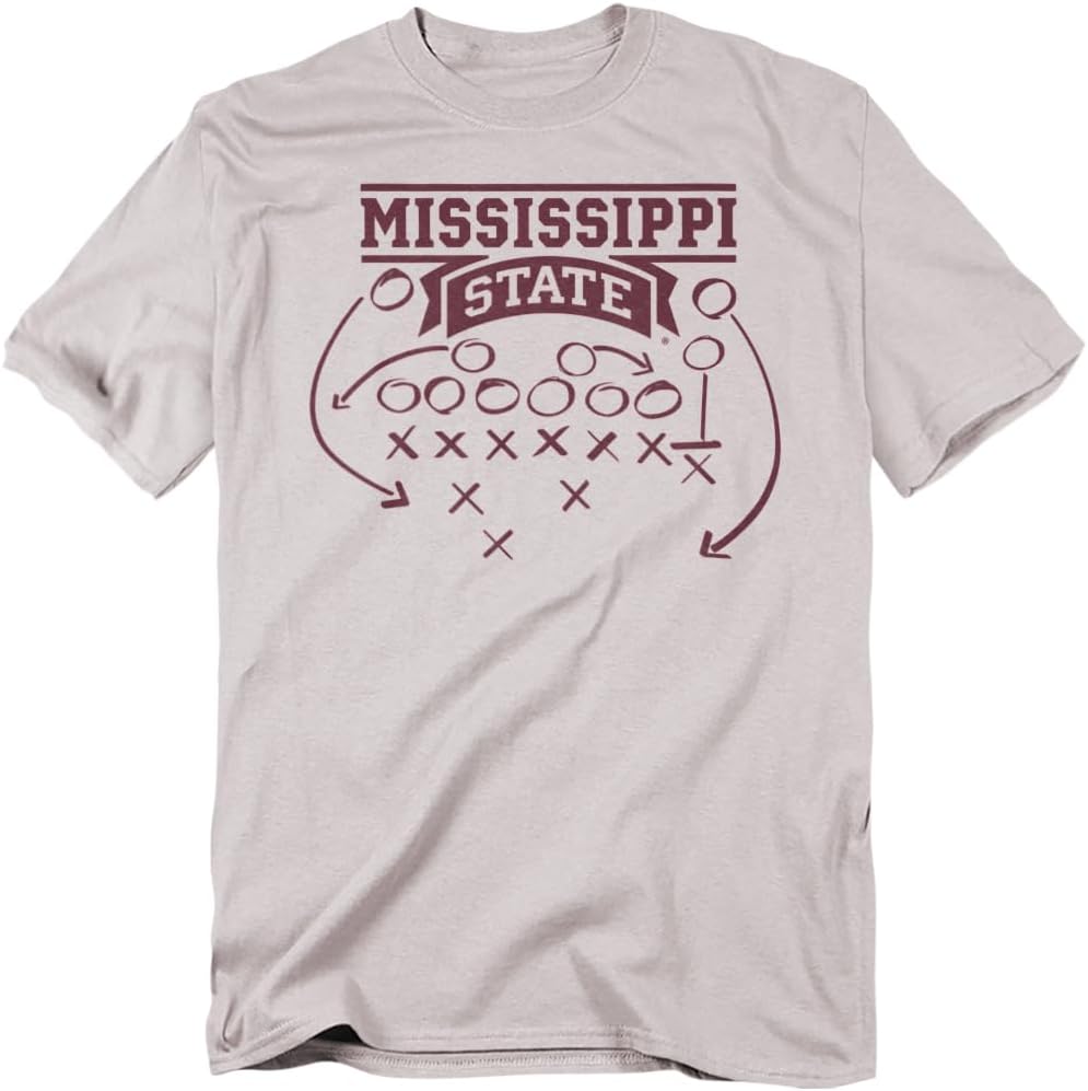 Mississippi State University Official Football Play Unisex Adult T Shirt