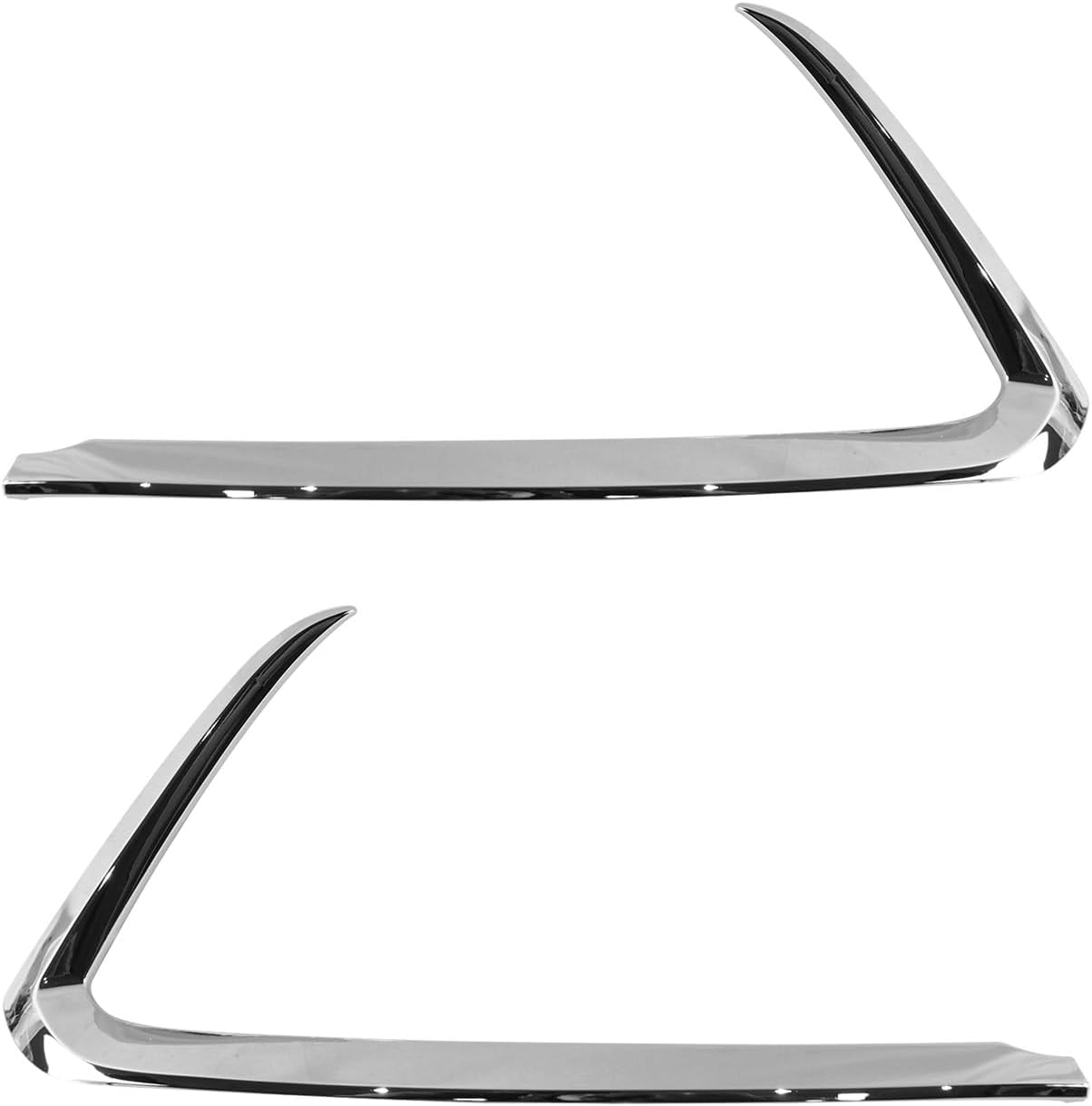 New Bumper Trim Set Chrome for 2016 2017 2018 2019 2020 2021 2022 Mazda CX-9 Front Driver & Passenger Side
