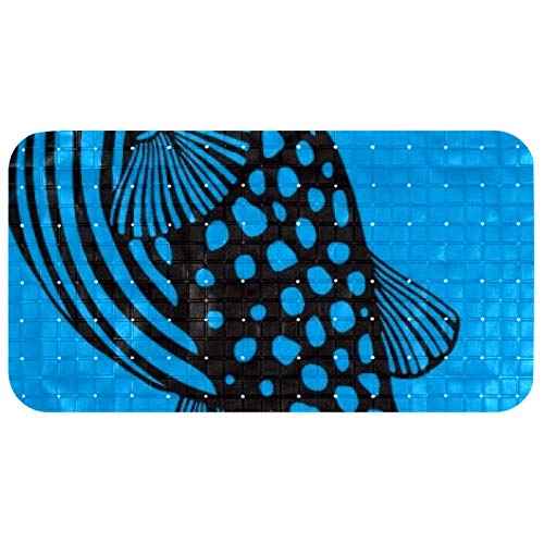 Tapis de bain pour bébé et enfant poisson bleu antidérapant baignoire