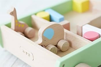 新品未使用　ニチガン　どうぶつつみき　カタカタ　1歳　プレゼント　誕生日 動物をスロープから転がしたり、創造力を働かせて自分だけの