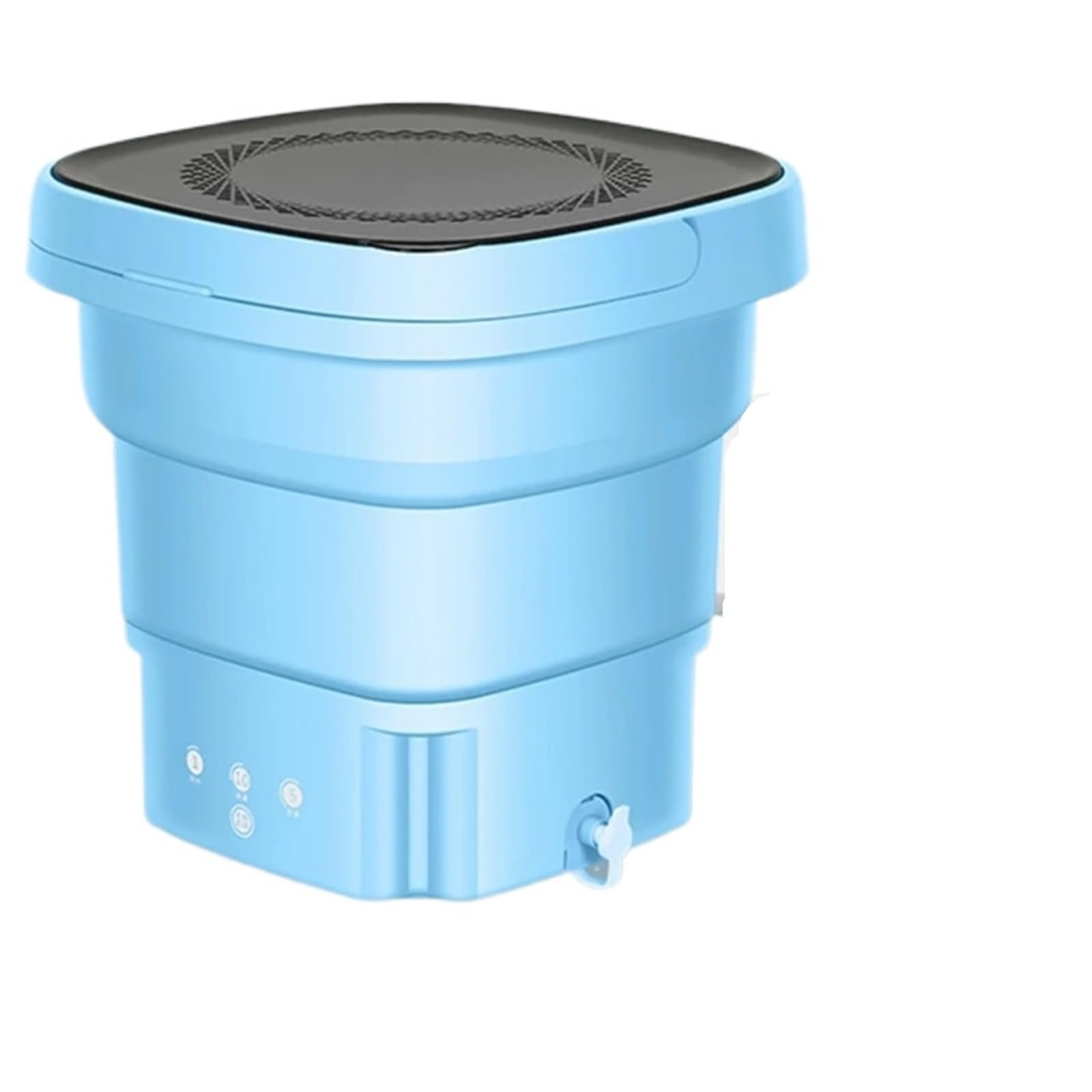 Lavandería compacta. Lavadora portátil plegable con secadora for ropa, calcetines, ropa interior, minimáquinas de limpieza, lavadora centrífuga de viaje .Portátil(Blue)