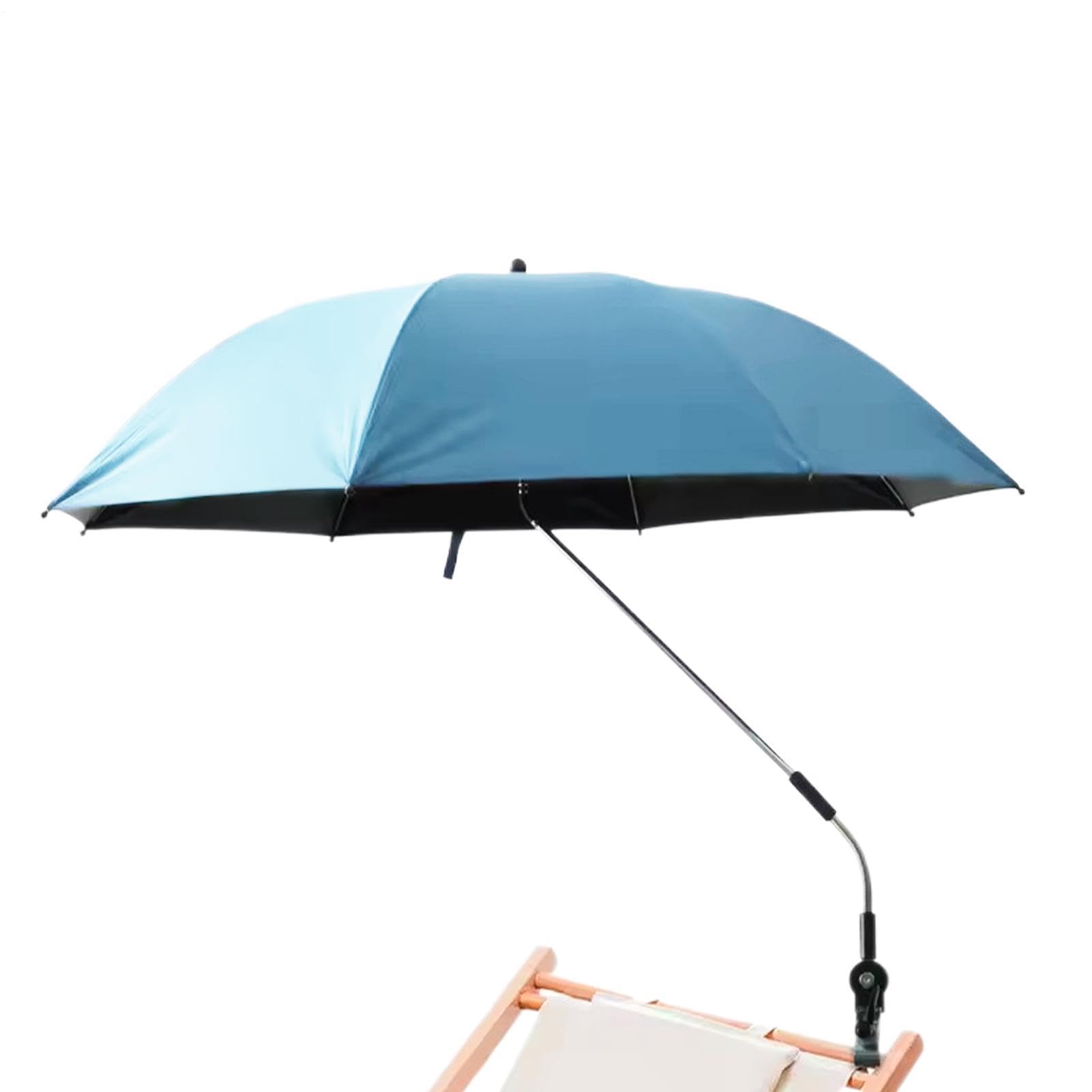 Generisch Ombrellone da spiaggia, antiruggine, protezione solare UV, ombrellone da spiaggia per esterni per la sabbia, per esterni, piscina, terrazza, giardino, cortile, viaggi, pesca, picnic, parco e