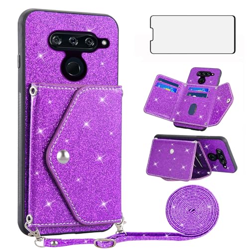 Coque LG V40 ThinQ intégrale avec porte-cartes et protection écran