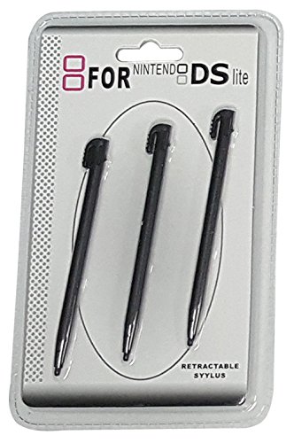 3rd Party Nintendo DS Lite Retractable 3 Pack Stylus Pen - Pink - Nintendo DS;