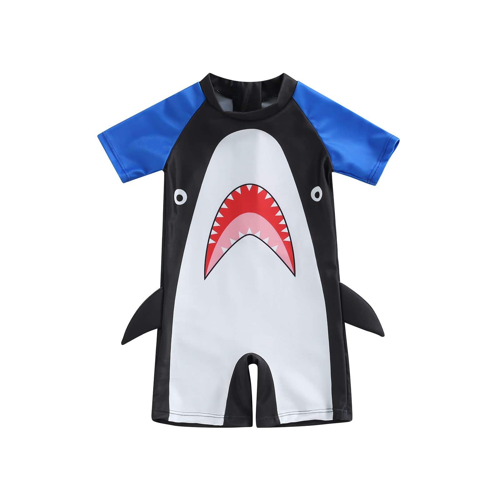 Baby Boy Swimming Costume Baby Swimsuit 3 6 12 18 Months Infant Toddler Boys Swimwear Rash Guard Zipper One Piece Short Sleeve Beach Bathing Suits Wetsuit — view 24