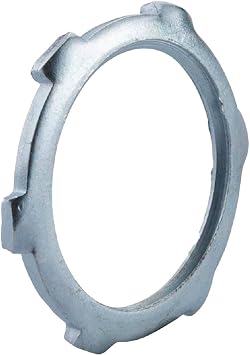 Halex 1/2 in. Rigid & IMC Steel Reversible Conduit Locknut 4-Pack - 1 Each