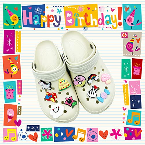 Cute Shoe Charms For Boys Girls, 70Pcs Different Shoe Charms Pack Decoration For Croc Shoes Bracelets Wristbands,10 Glows In The Dark Shoe Charms For Kids Party Favor Birthday Gifts #TOP5