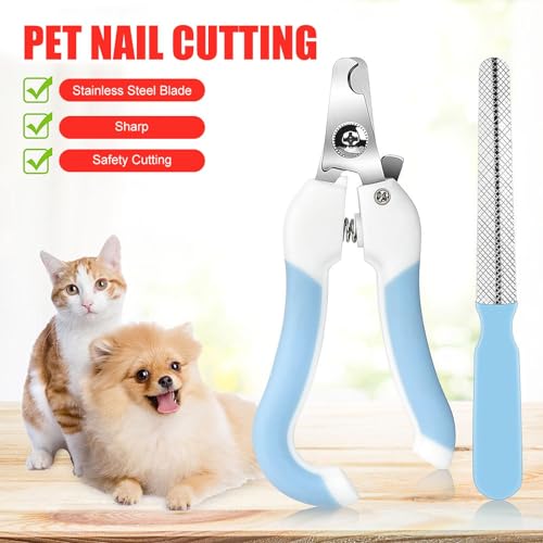 GmwyCzV Katzenpflege Hängematte, Haustierpflege Hängemattengeschirr, Hängematte zum Krallenschneiden für Hunde, für Grooming mit 2 S Haken, mit Nagelknipser Nagelfeile, für Hunde und Katzen