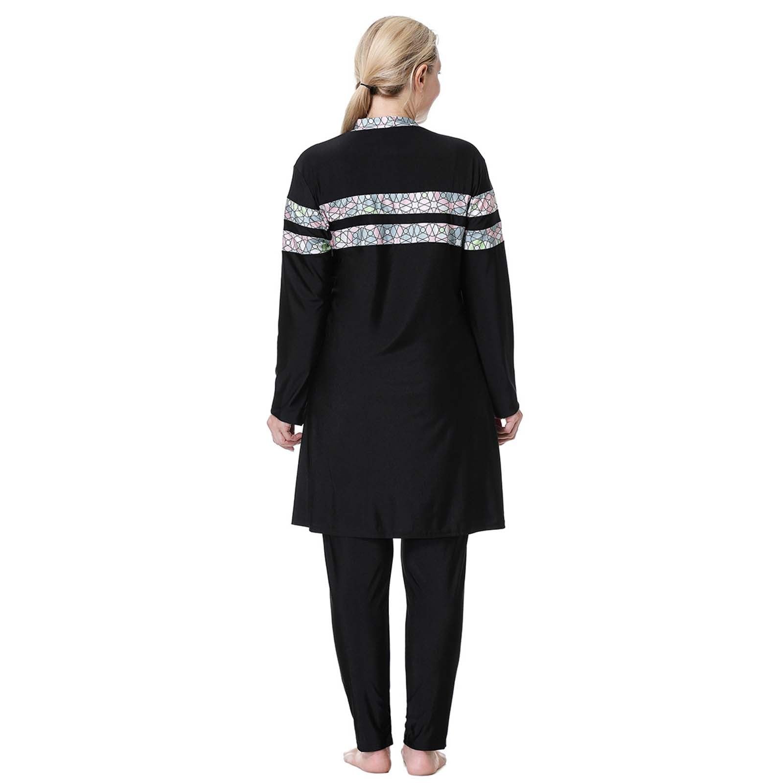 Muslimische Badeanzug Damen: Burkini Uv Rashguard Bauchweg Slim Fit Swimsuits for Women Swim Suit Shape Push Up Swimwear Badeanzüge Große Größe Schwimmanzug Bademode