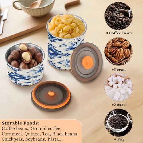 ATTX bote café acero inoxidable 17oz tapa hermética azul miniatura 5