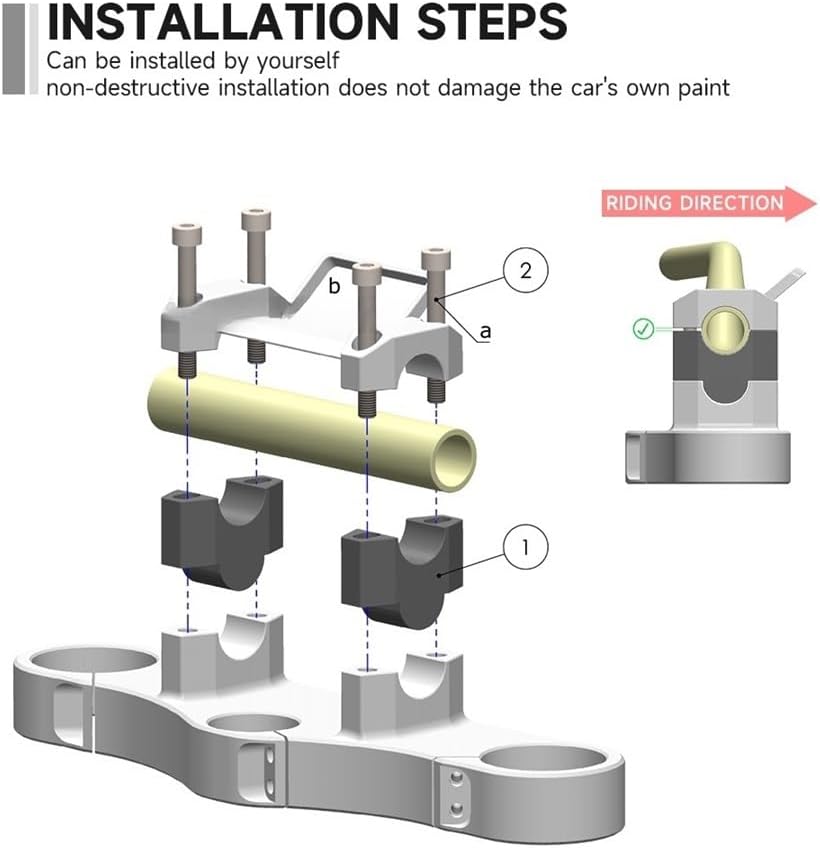 オートバイのハンドルバーライザーハンドルバー高さクランプ拡張アダプタアクセサリー X-ADV 750 ため ADV350 オドメータ