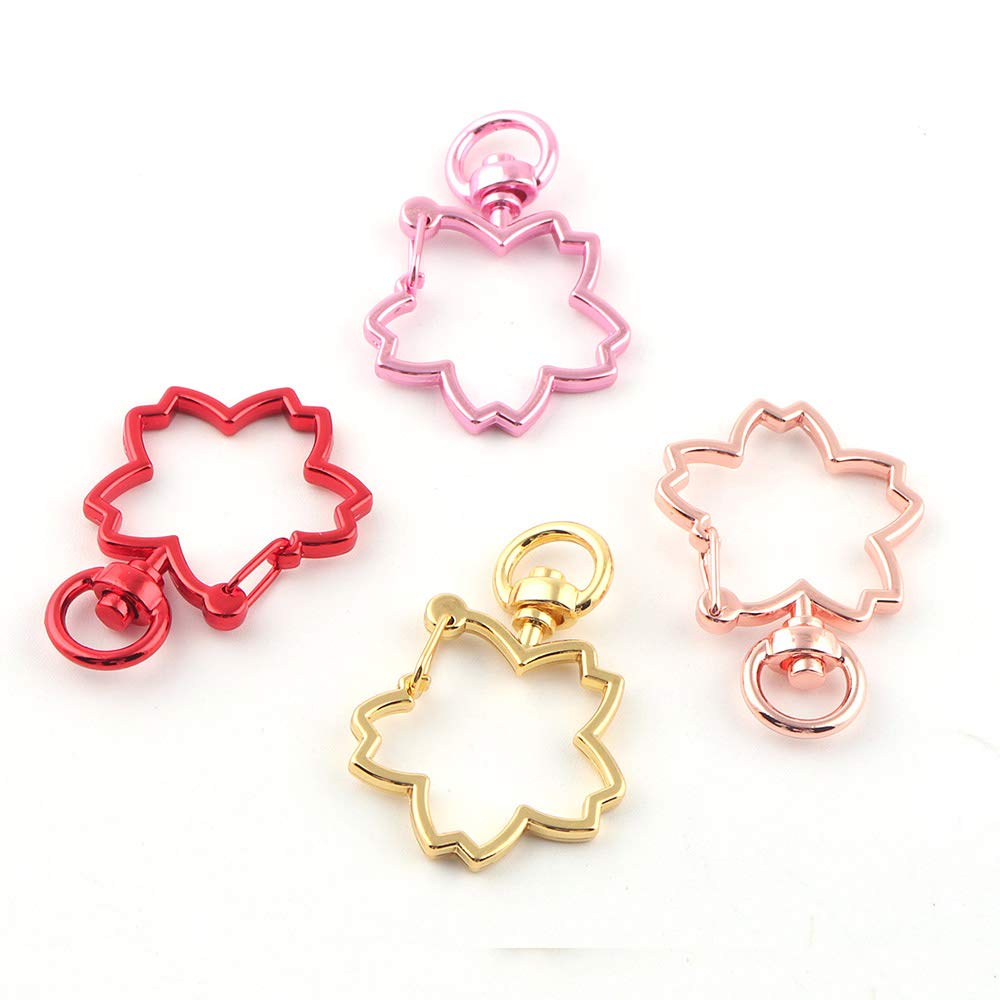 Amazon.com: 9mm Cherry Blossom Swivel Clasp Claw,Pink Swivel snap