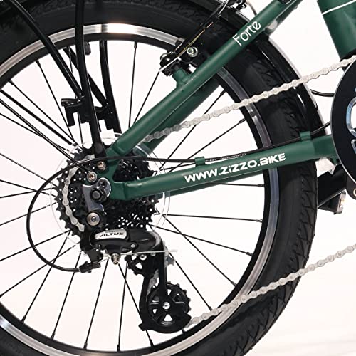 image for ZiZZO Forte Heavy Duty Folding Bike-Lightweight Aluminum Frame Genuine