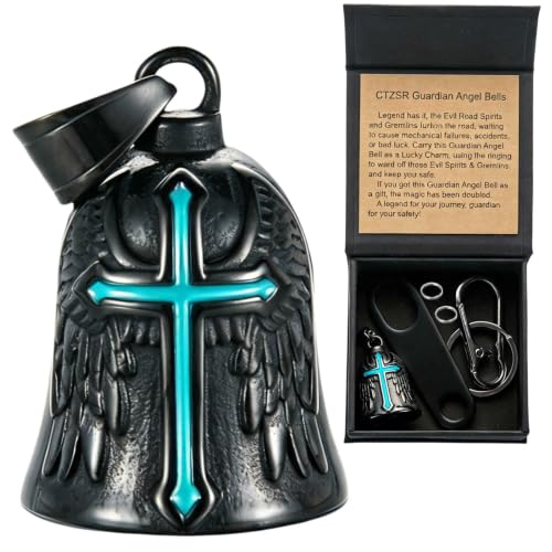 Image of Motorcycle Bell Guardian Angel Gremlin Lucky Charm Gift For Riders
