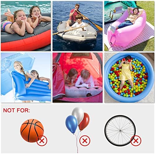 Electric Air Pump, Jsdoin 240V High Power Electric Air Pump for Air Bed Mattress Inflatables Paddling Pool Beach Toys, Fill Inflator Deflator with 3 Sizes Nozzle