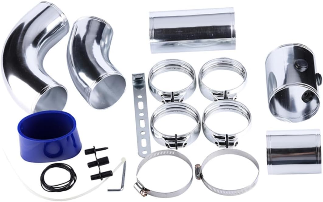 SUPVOX Cold Air Intake Filter System 1 Set car kit Car 76mm Air Intake Filter Cold Air Intake Filter System Aluminum Alloy Intake Filter induction combination hose, HNLO2129M104I2