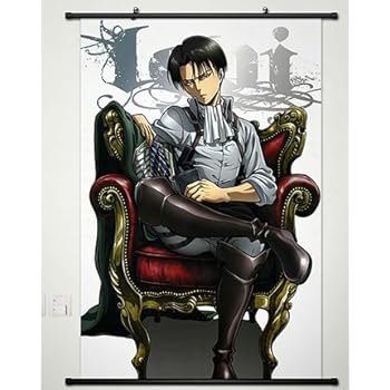 Amazon Com Home Decor Anime Attack On Titan Shingeki No Kyojin Cosplay Wall Scroll Poster Levi 23 6 X 35 4 Inches 131 Posters Prints
