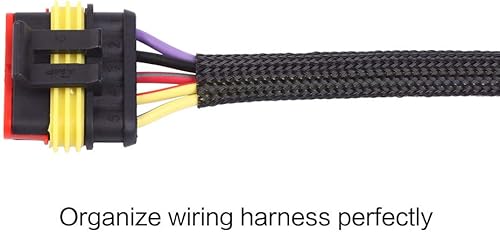 Miniatura 3 de Keco Funda de cable trenzado expandible PET de 38 pulgadas de 100 pies - Funda de alambre para audio y video y otros dispositivos domésticos, cable