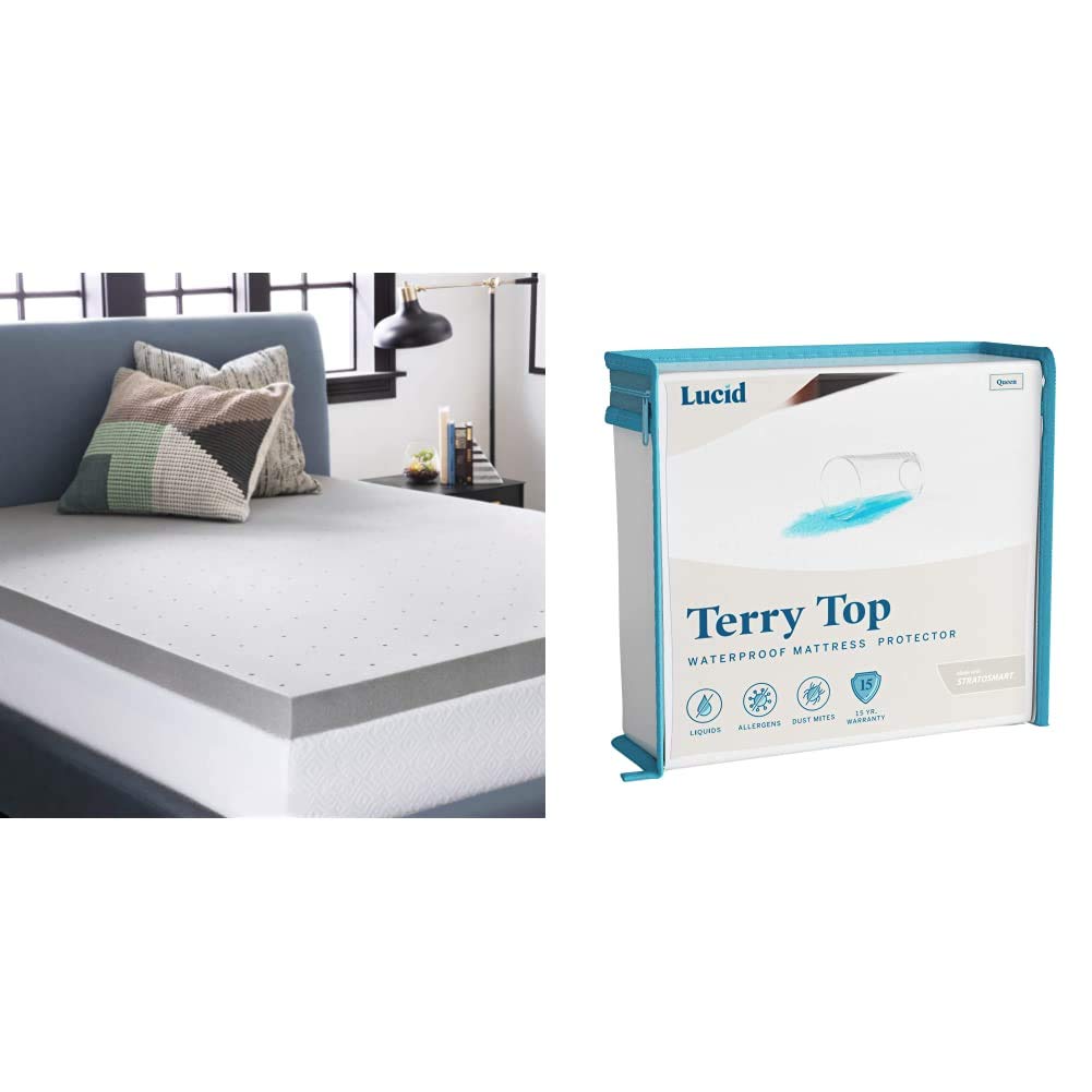 Buy lucid 3 inch memory foam mattress topper Online in Panama at Low