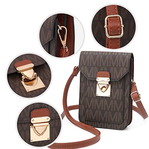 MKP Women Fashion Signature Lightweight Cute Small Crossbody Bags Cell Phone Purse Wallet Shoulder Bag With Snap Closure3