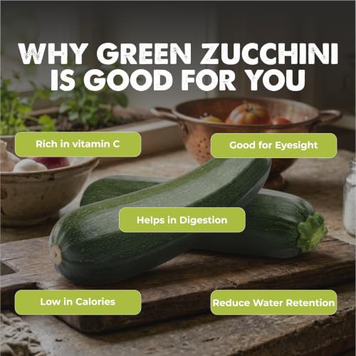 Image of Green Zucchini 20+ Vegetable Seeds for Home Garden