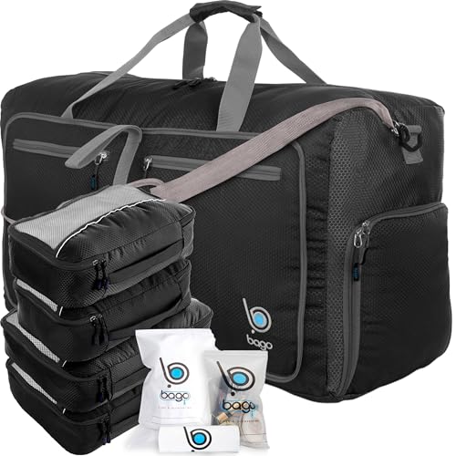 Bago Travel Bundle: Packing Cubes & 140L Duffel Bag Set - Organize and Carry with Ease