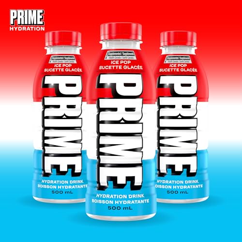 Image of Prime Ice Pop Hydration Drink, 16.9 fl oz ℮ 500 ml, 12 Pack