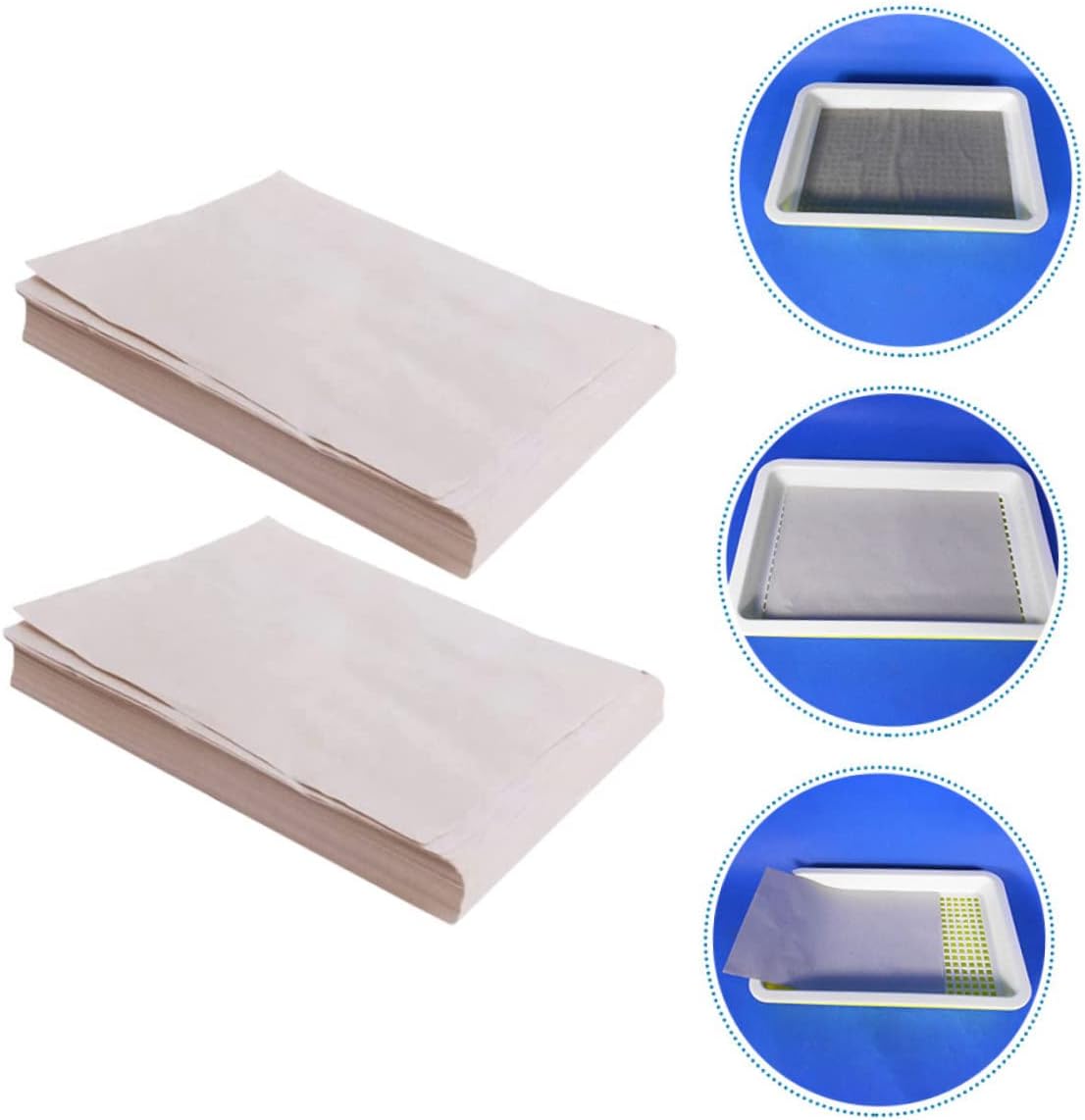 Toddmomy 100Sheets Planting Nursery Paper for Germination Moisture Retaining Sprout Paper for Vegetable Cultivation and Sprouting Trays and