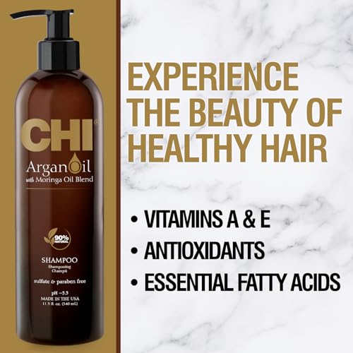 CHI Argan Oil Shampoo, Restores Moisture, 11.5 Oz - image 2