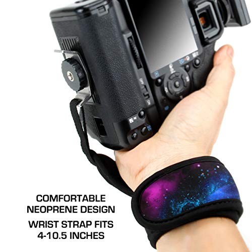 Usa Gear Professional Camera Grip Hand Strap With Galaxy Neoprene Design And Metal Plate - Compatible With Canon , Fujifilm , Nikon , Sony And More Dslr , Mirrorless , Point & Shoot Cameras #TOP4